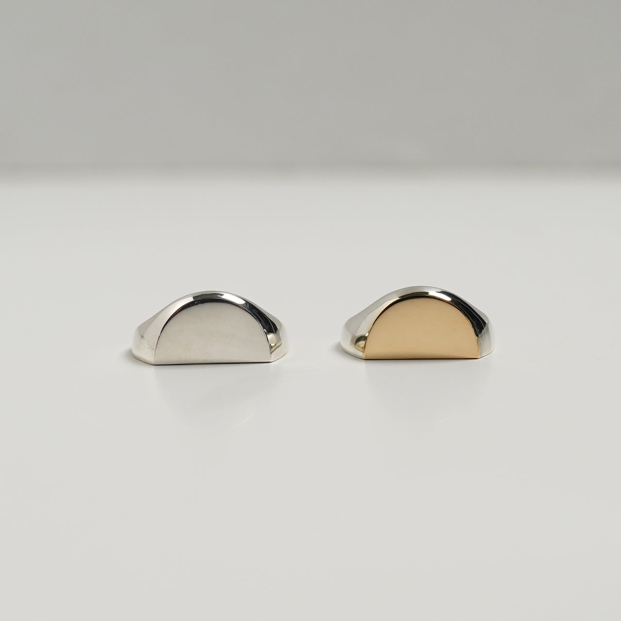 シグネット ブレイク リング signet break ring SV&18k (XL) シルバー925 18K ゴールド 23AW020