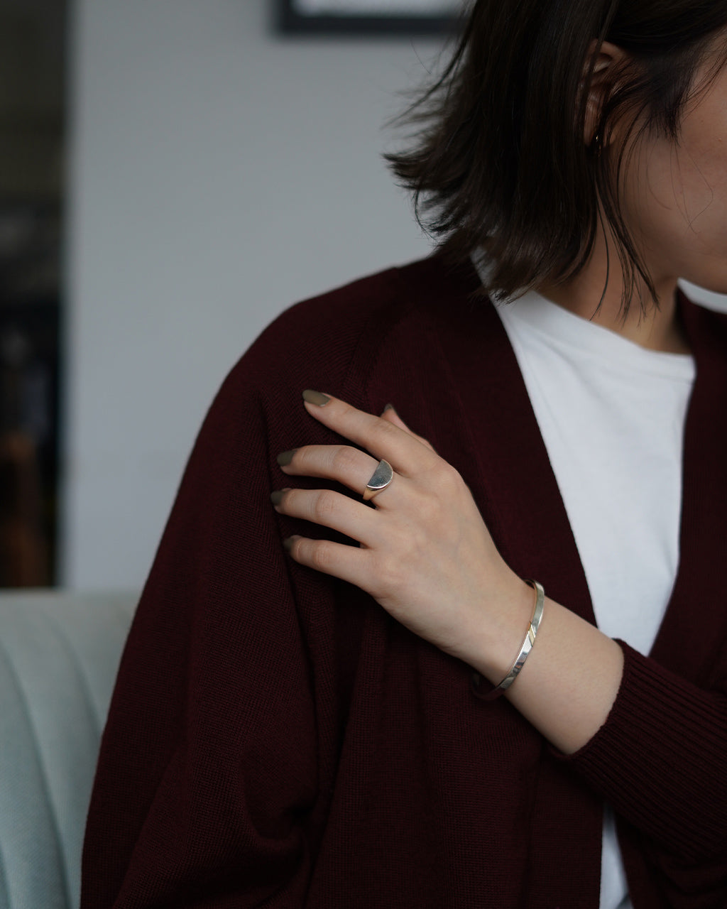 シグネット ブレイク リング signet break ring SV&18k (XL) シルバー925 18K ゴールド 23AW020