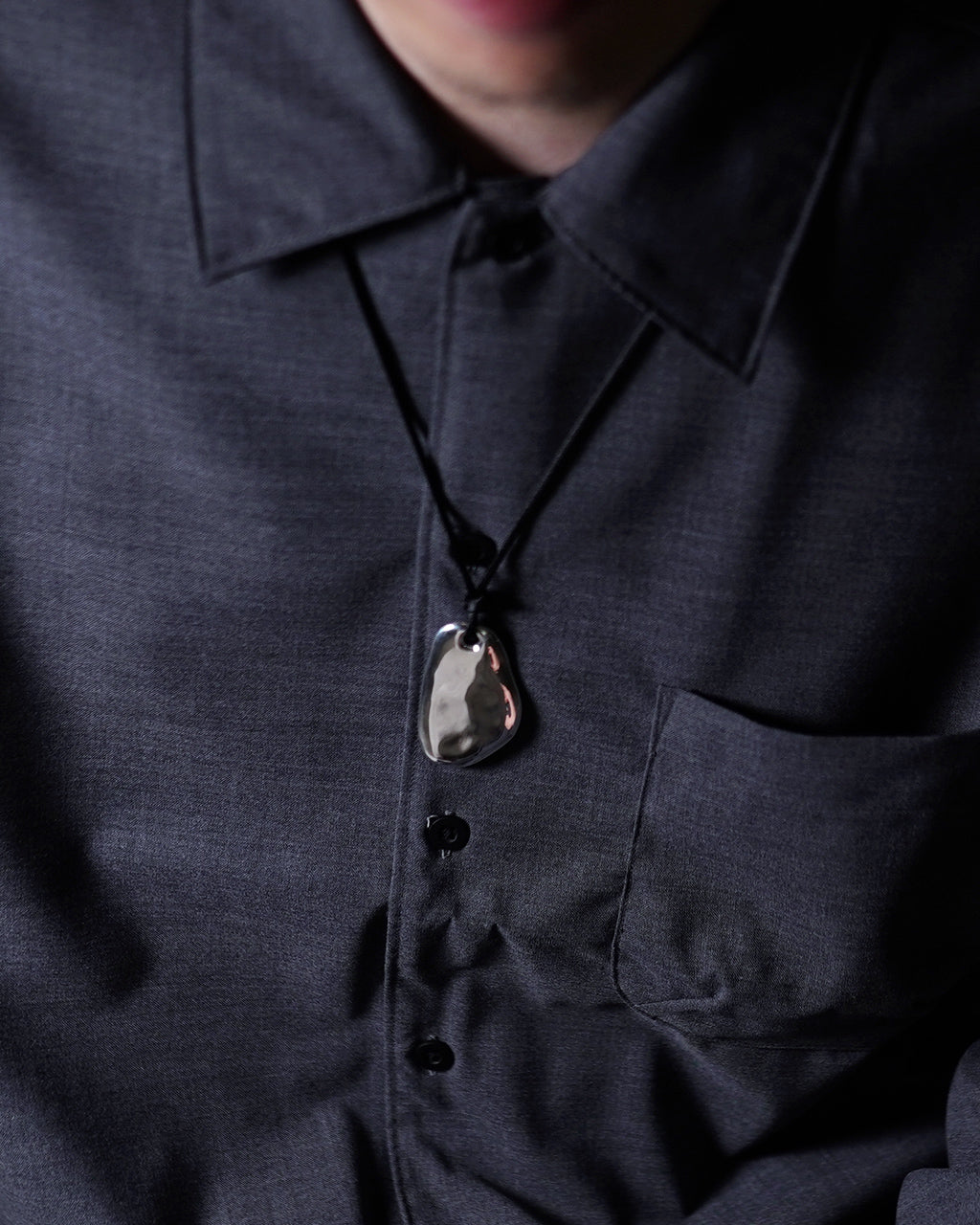 ストーン ネックレス ボロチップ stone necklace bolo tip シルバー925 アクセサリー 23AW109