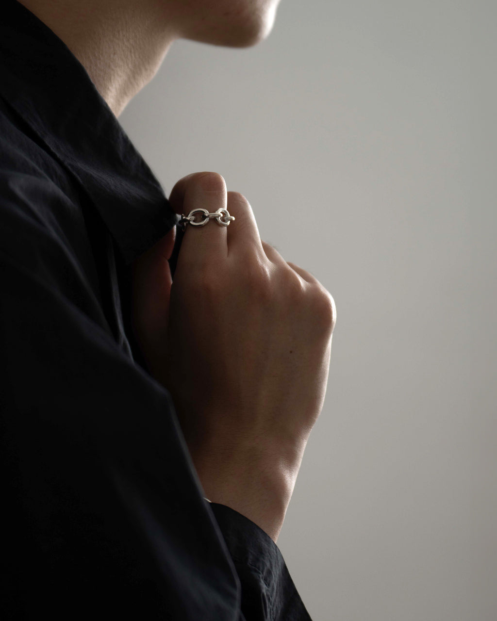 オーバル リンク リング oval link ring シルバー925 ボリューム 指輪 23SS009