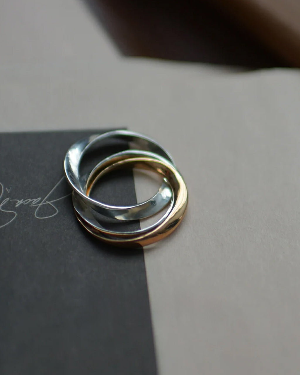 オーバル ギメル リング OVAL GIMMEL RING 18K シルバー925 ゴールド 指輪 アクセサリー 23SS038
