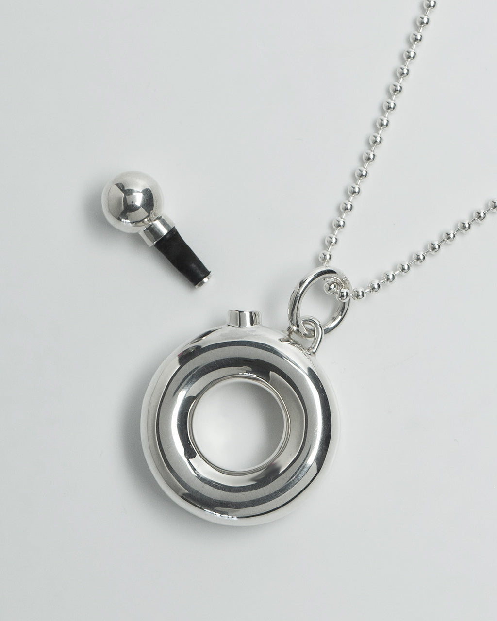 Garden of Eden 가든 오브 에덴 모던 퍼퓸 병 목걸이 modern perfume bottle necklace 실버 925 향수 병 23SS083【쿠폰 대상외】【무료우송】