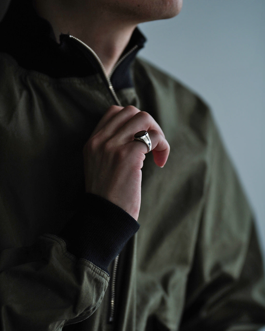 Oval signet ring(L)