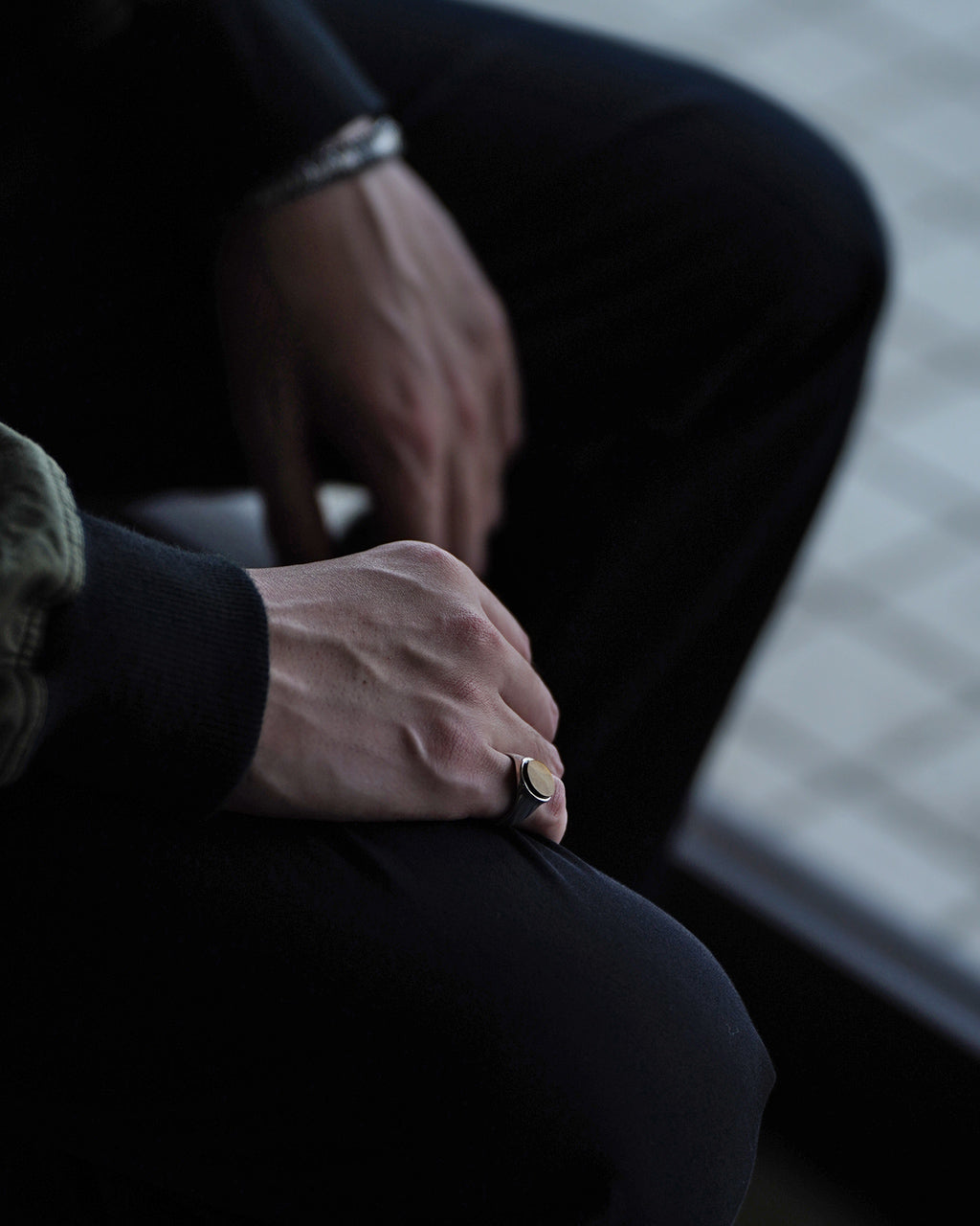Oval signet ring(L)