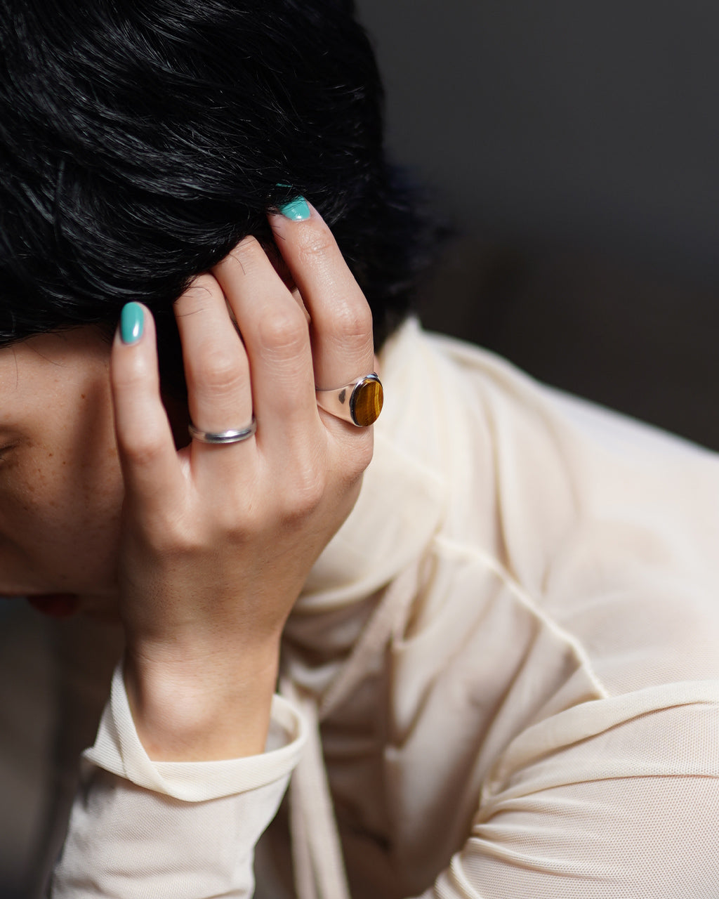GARDEN OF EDEN Oval signet ring(L)