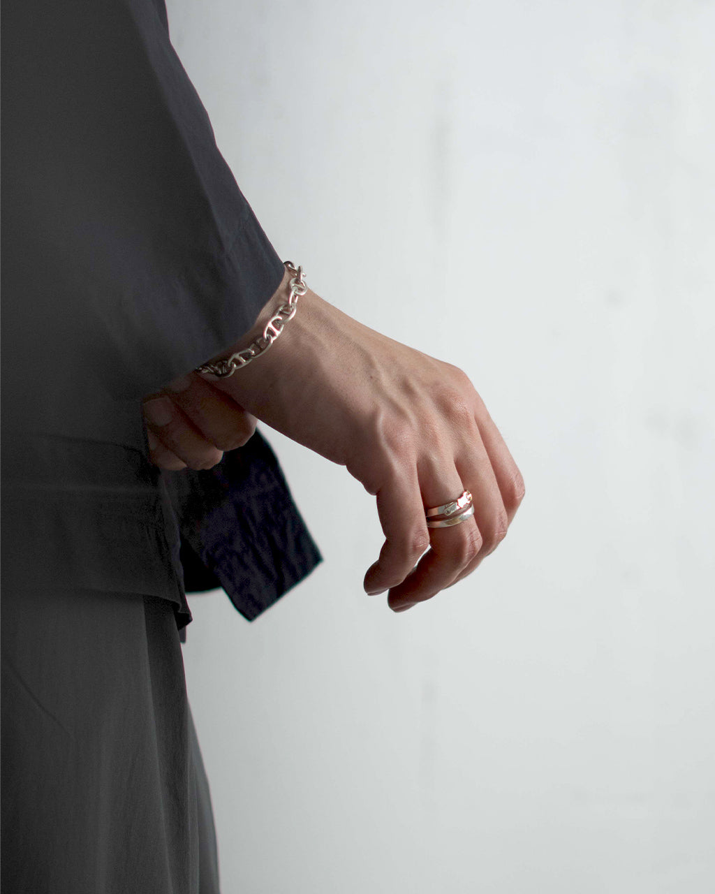 アンカー チェーン ホース シュー バックル ブレスレット ANCHOR CHAIN HORSE SHOE BUCKLE BRACELET メンズ シルバー925 24AW054