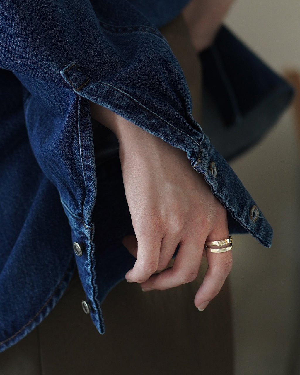 ヴィクトリアン バックル ダブル リング SV&18K VICTORIAN BUCKLE DOUBLE RING シルバー925 ゴールド 指輪 24AW069