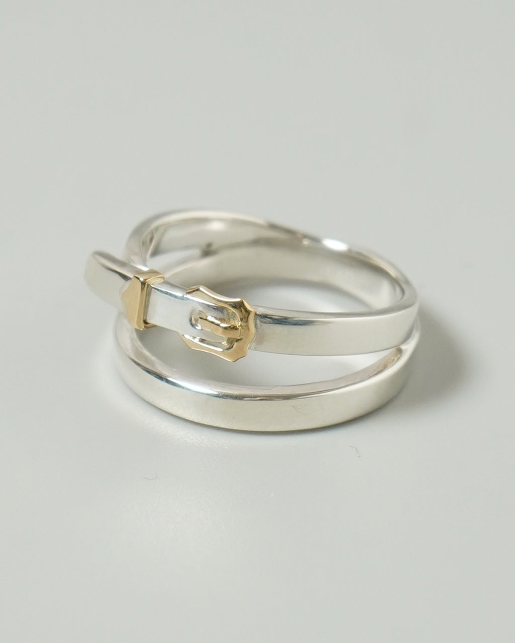 ヴィクトリアン バックル ダブル リング SV&18K VICTORIAN BUCKLE DOUBLE RING シルバー925 ゴールド 指輪 24AW069