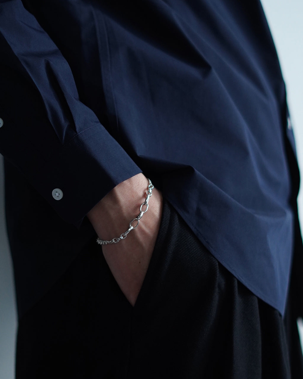 Garden of Eden 가든 오브 에덴 더블 커브 체인 팔찌 Double curb chain bracelet 실버 925 25SS028【쿠폰 대상외】【무료우송】