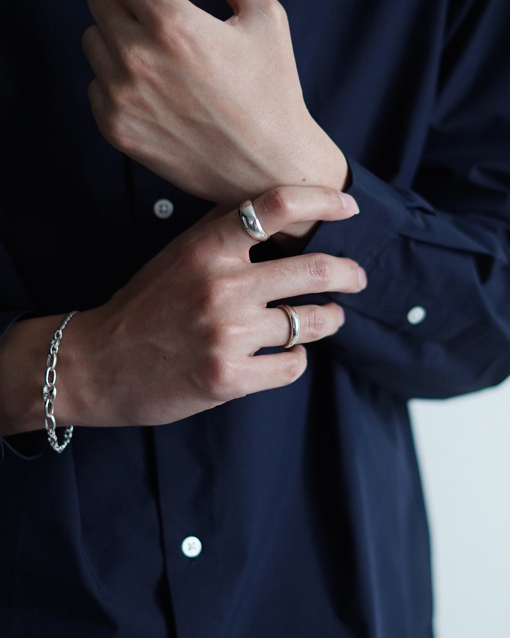 Garden of Eden 가든 오브 에덴 더블 커브 체인 팔찌 Double curb chain bracelet 실버 925 25SS028【쿠폰 대상외】【무료우송】