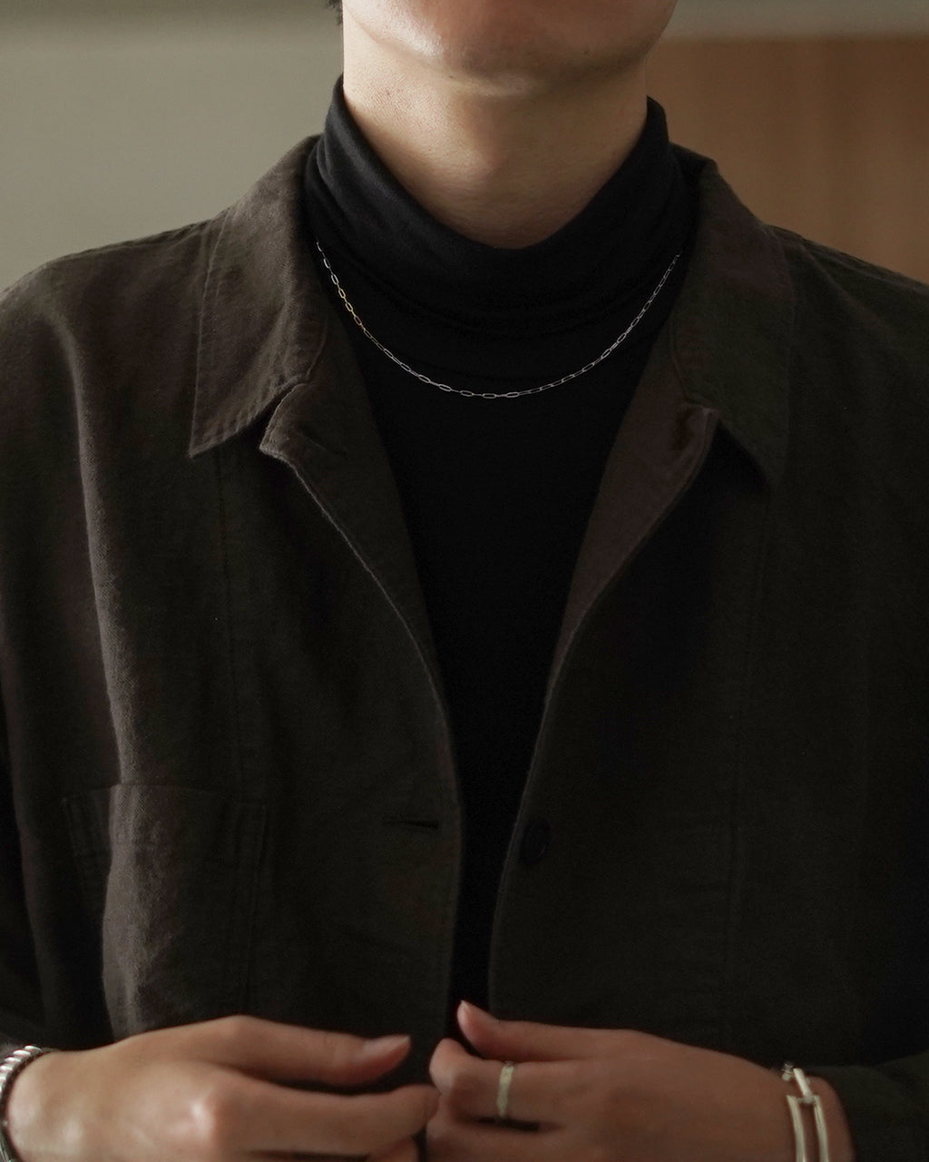 |point × 10|9K & SILVER PC chain necklace 25SS058