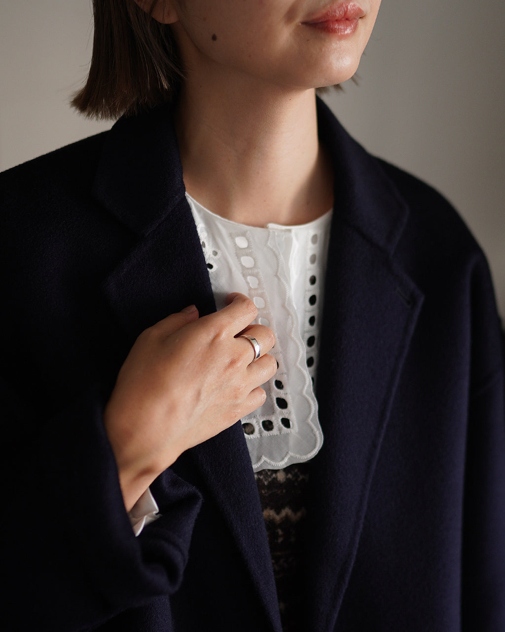 BRAID ID RING (4mm) ED25AW-027