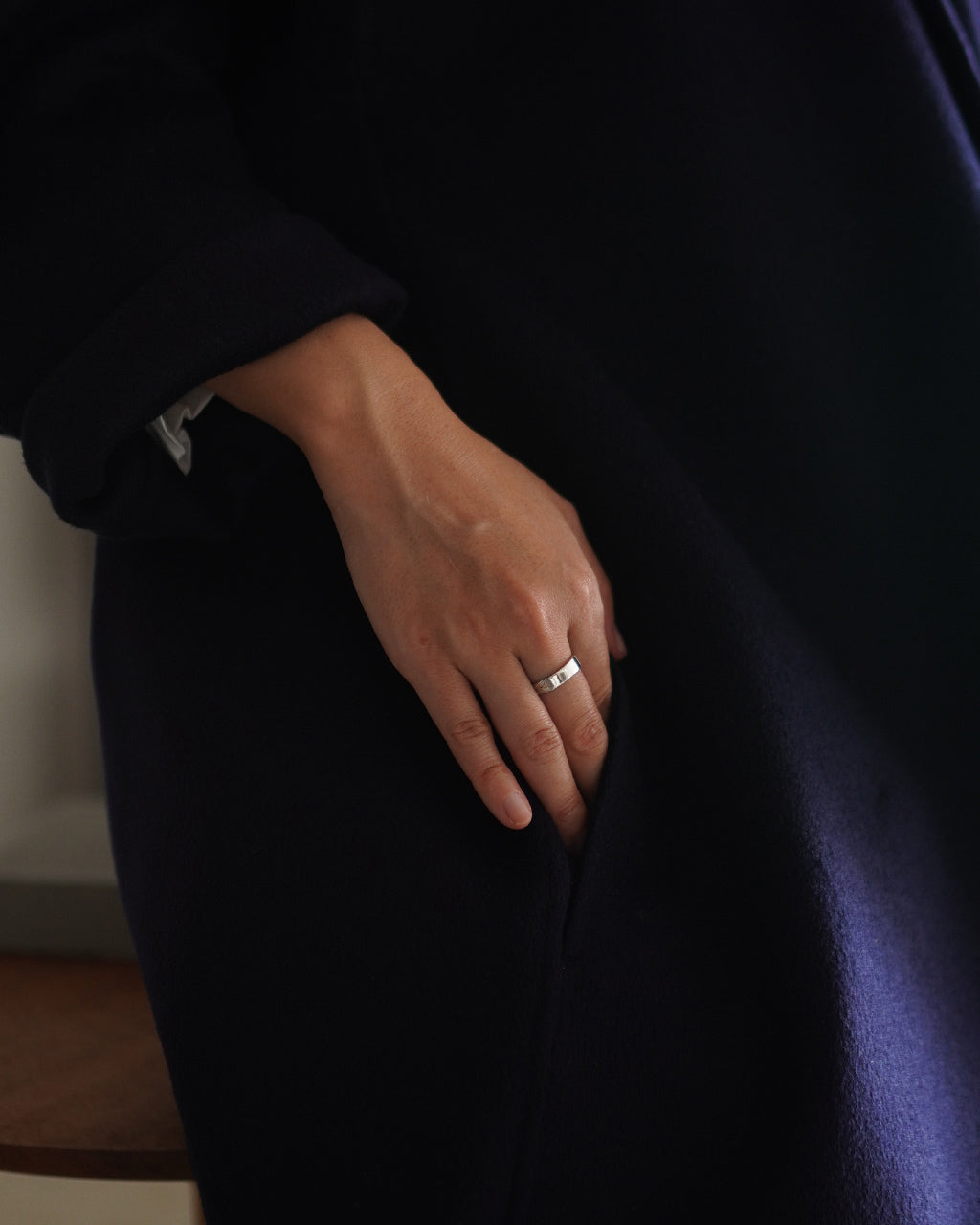 BRAID ID RING (4mm) ED25AW-027