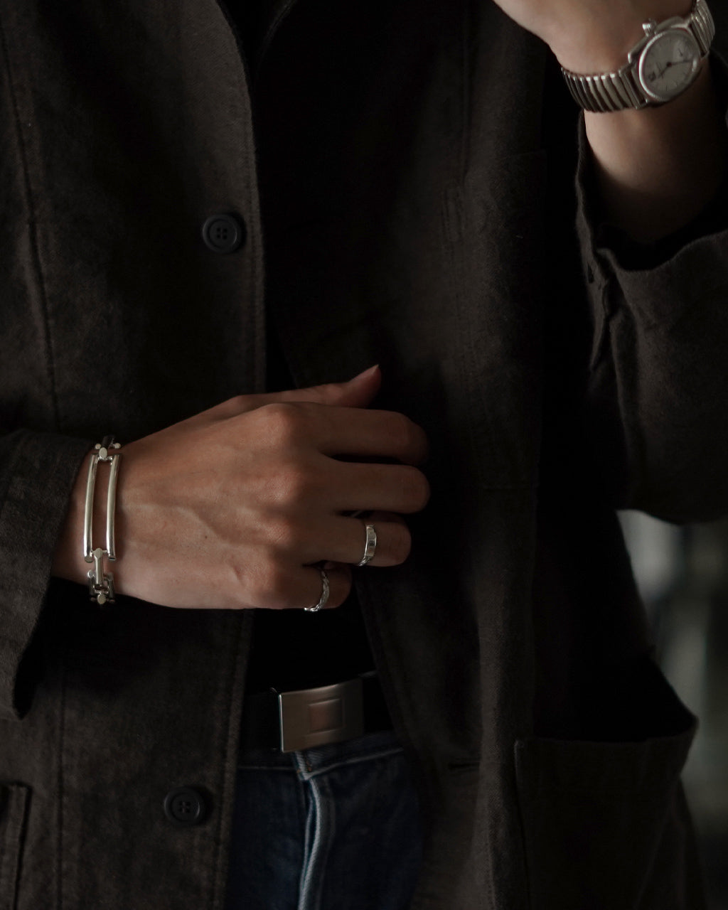 BRAID ID RING (4mm) ED25AW-027