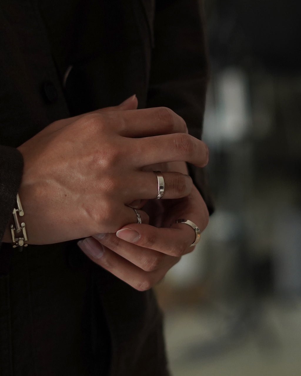 BRAID ID RING (4mm) ED25AW-027