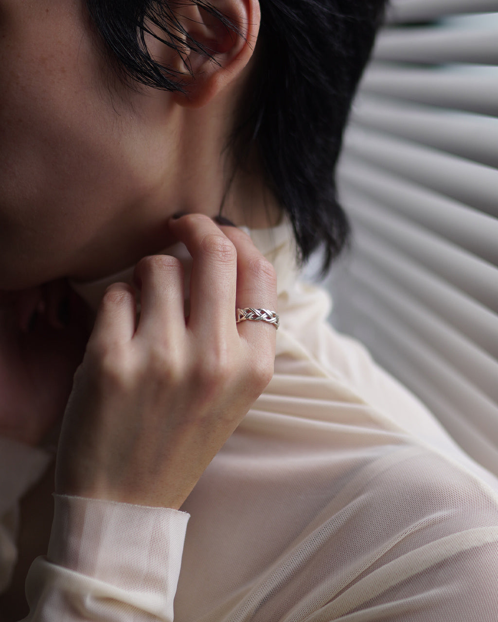 Garden of eden INTERLACE ID RING ED25AW-030