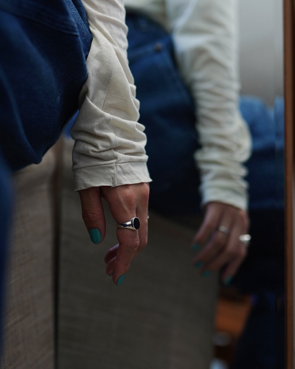 GARDEN OF EDEN Oval signet ring(M)