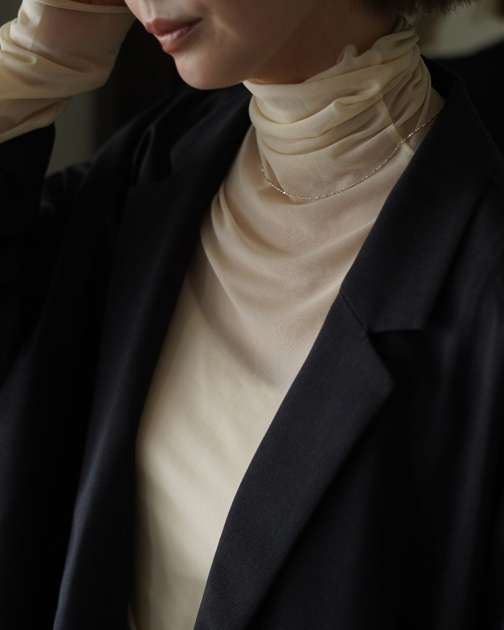 ING TWIST CHAIN NECKLACE 40cm 50cm ED25AW014