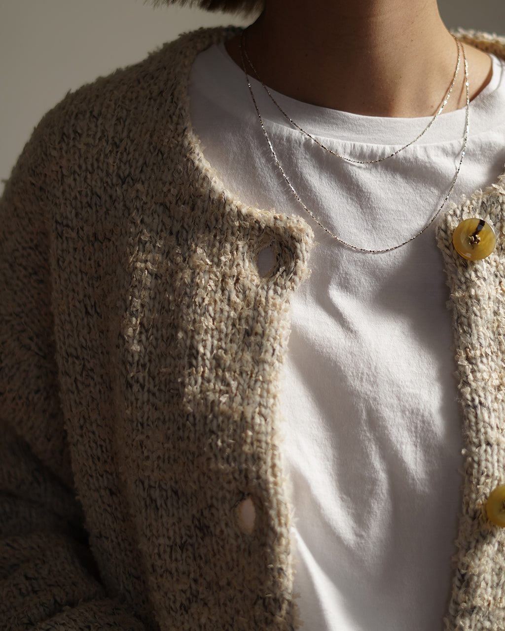 ING TWIST CHAIN NECKLACE 40cm 50cm ED25AW014