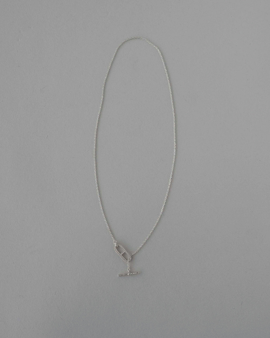 CABLE ROPE ANCHOR T-BAR NECKLACE ED26AW-040