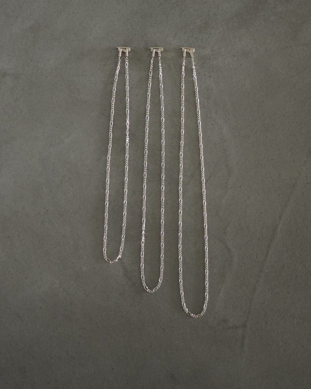 |point × 10|FIGARO CHAIN NECKLACE / 1 LONG 3 SHORT (wide:2.5mm) ED26SS-029