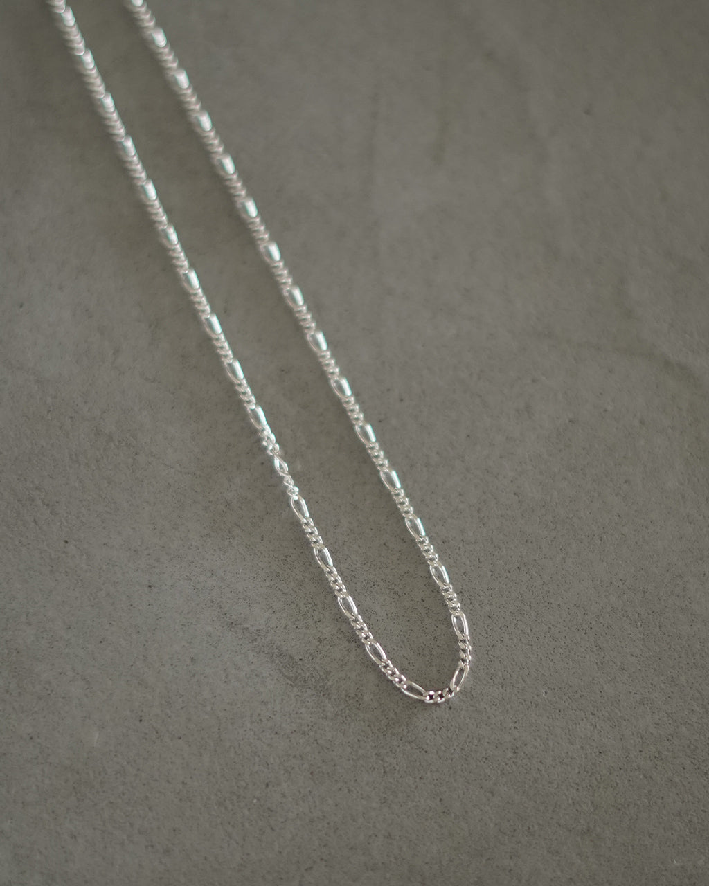 FIGARO CHAIN NECKLACE / 1 LONG 3 SHORT (wide:2.5mm) ED26SS-029