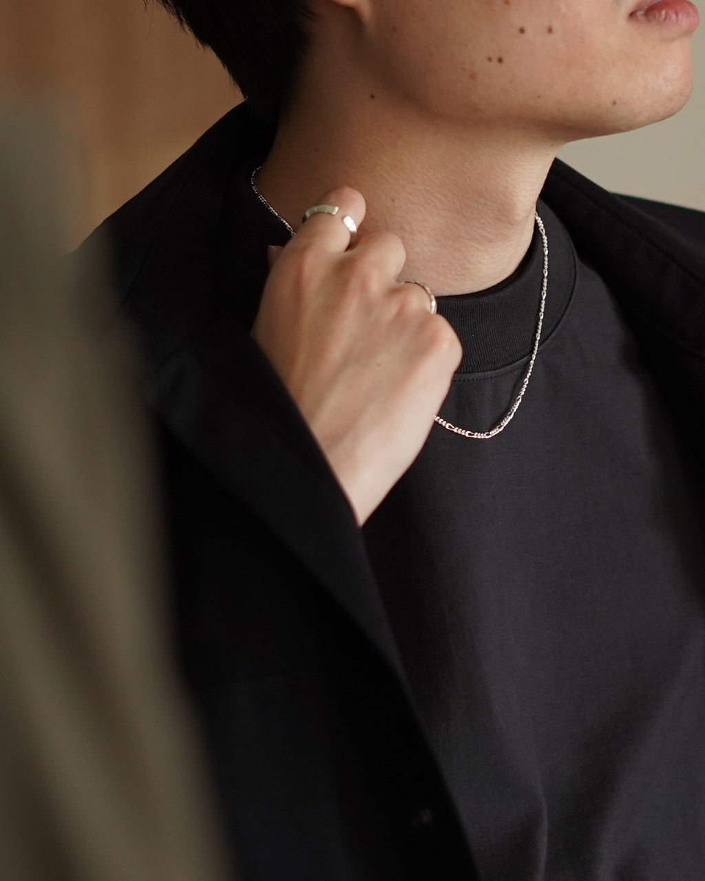 |point × 10|FIGARO CHAIN NECKLACE / 1 LONG 3 SHORT (wide:2.5mm) ED26SS-029