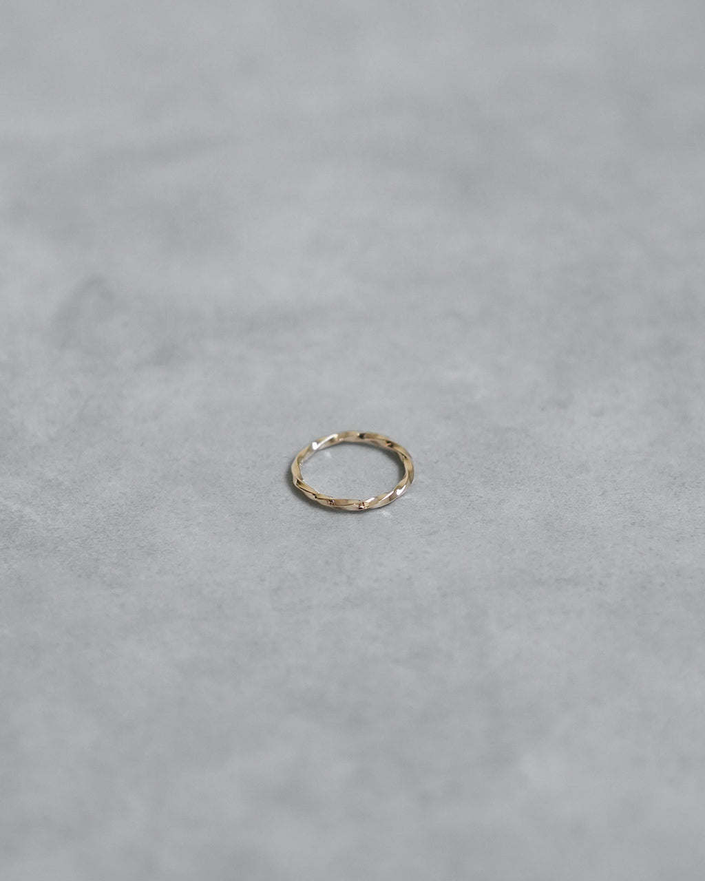 9K HARD TWISTED MINIMAL RING (wide:1.5mm) ED26SS-131