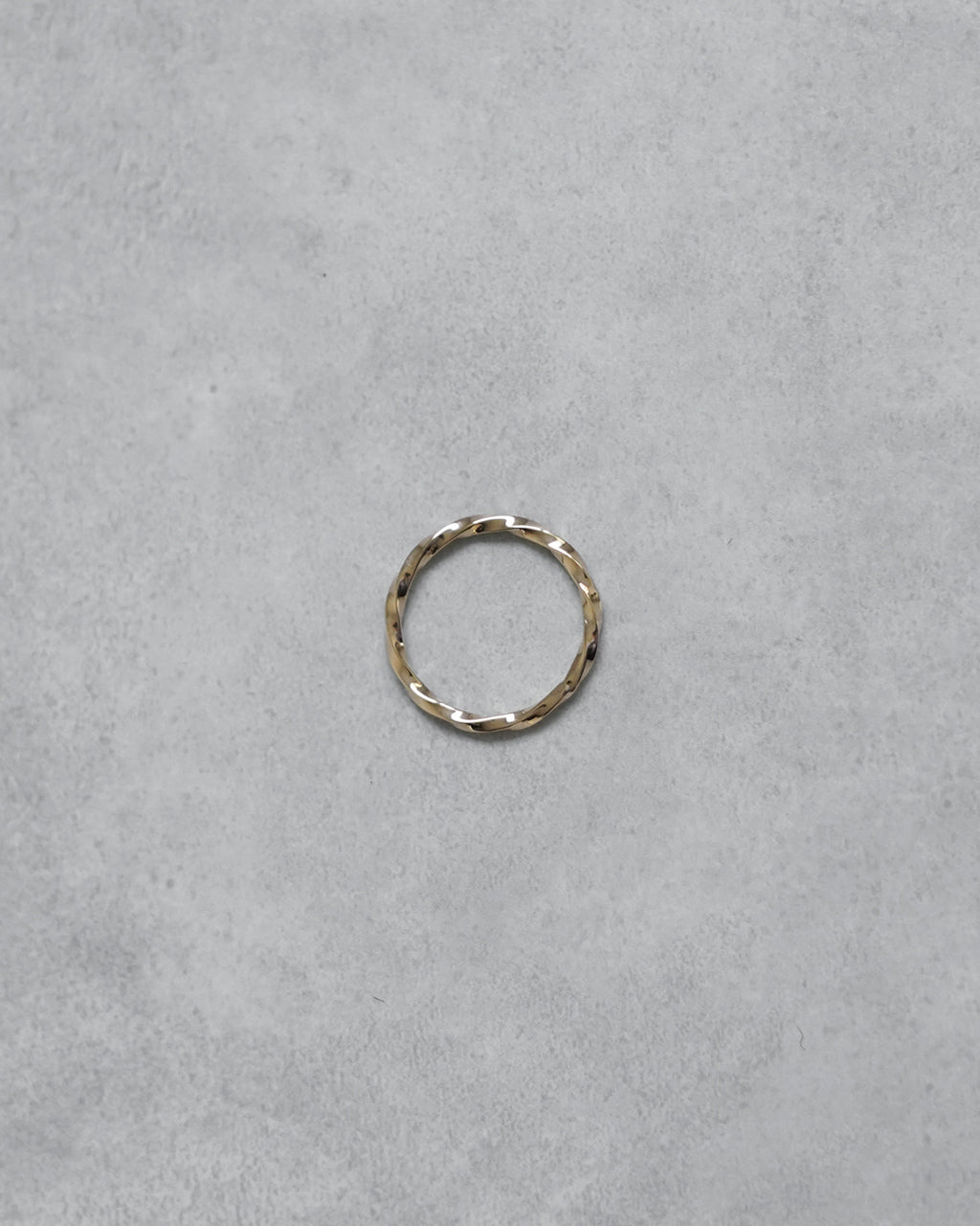 9K HARD TWISTED MINIMAL RING (wide:1.5mm) ED26SS-131