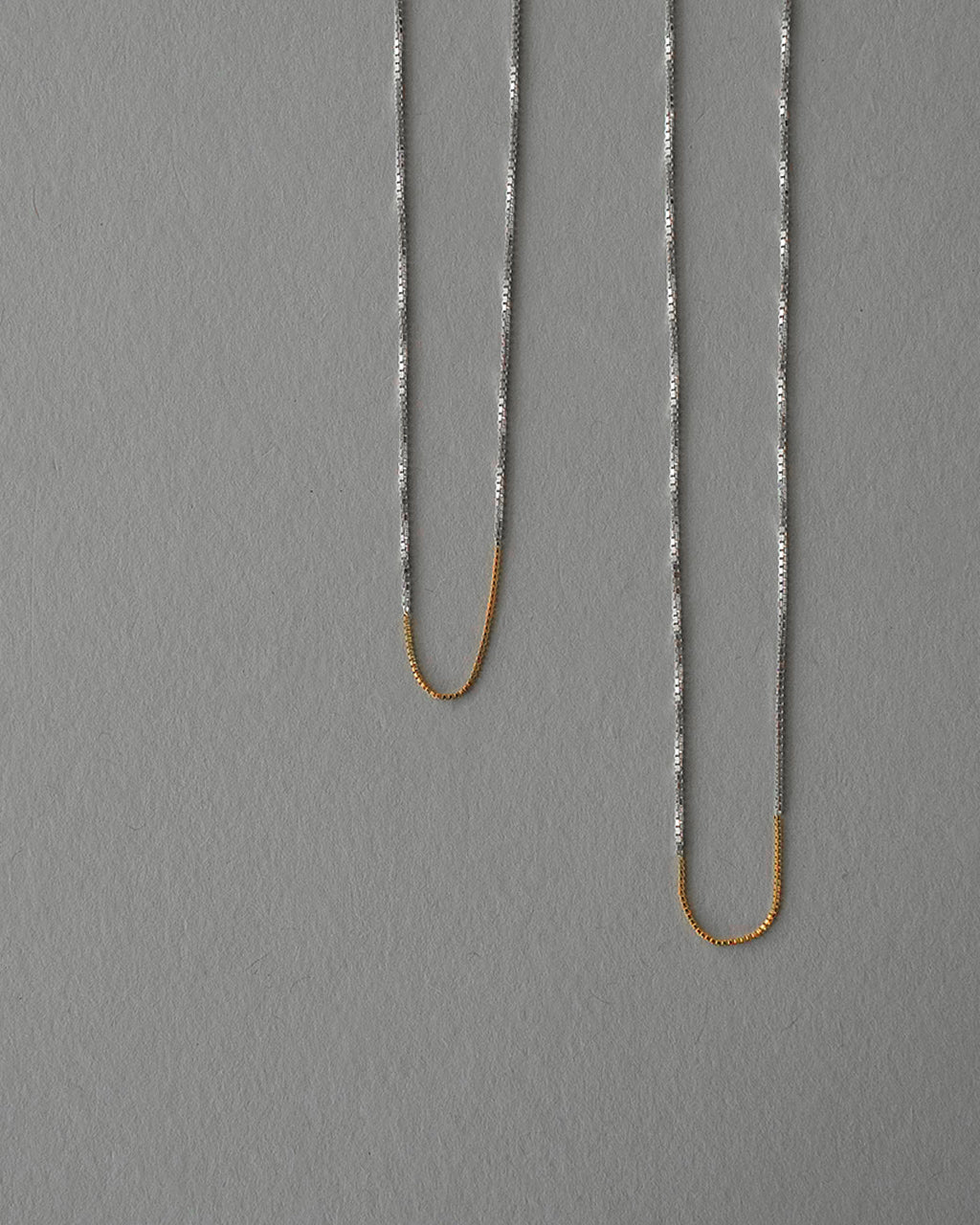 VENETIAN MIX CHAIN NECKLACE (18K GOLD 3cm) ED26AW-002