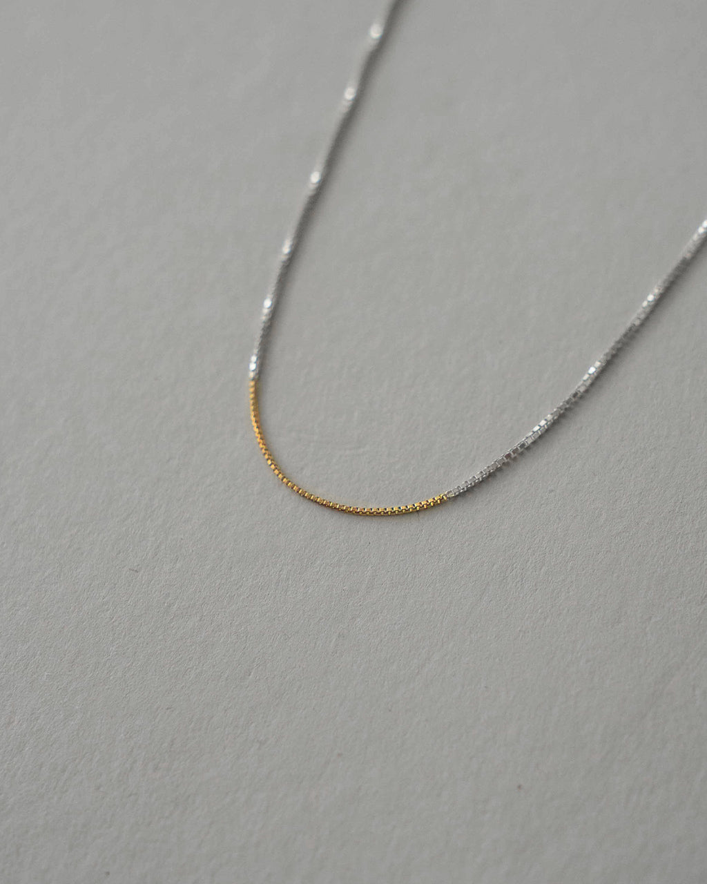 VENETIAN MIX CHAIN NECKLACE (18K GOLD 3cm) ED26AW-002