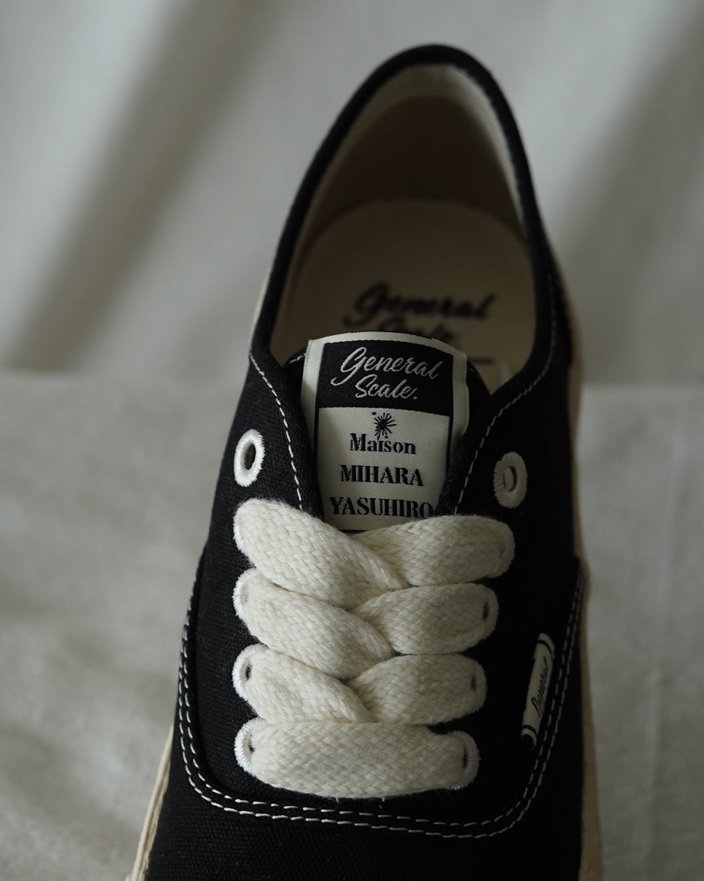 Maison MIHARAYASUHIRO General Scale. "COLORADO" Canvas Low-Top Sneakers S14FW703
