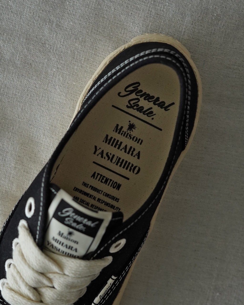 Maison MIHARAYASUHIRO General Scale. "COLORADO" Canvas Low-Top Sneakers S14FW703