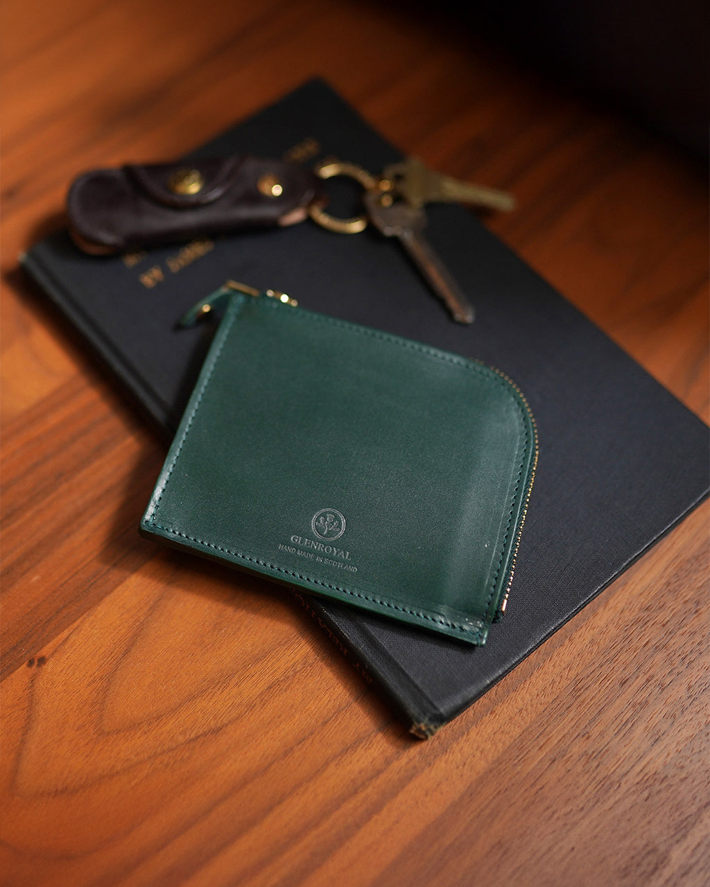 （チェリー）ブリティッシュメイド別注グレンロイヤルジップミニパース GLENROYAL ジップミニパース ZIP MINI PURSE 03-6043