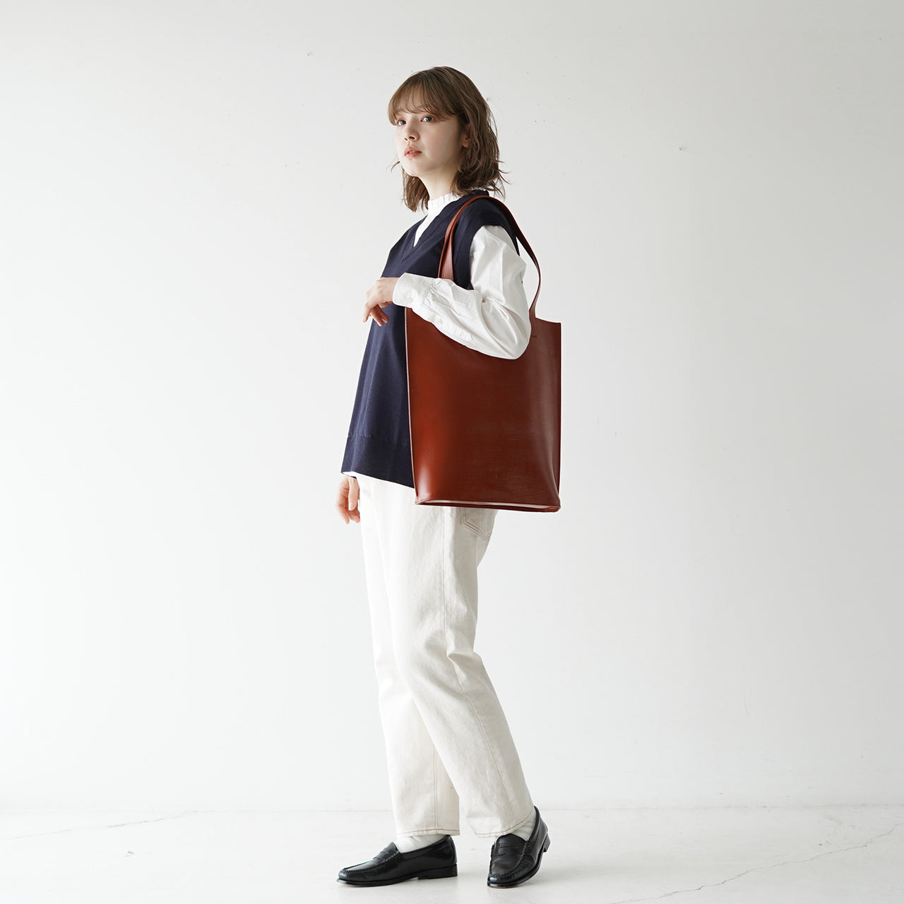 トートバッグ トール TOTE BAG TALL ブライドルレザー 01-5823