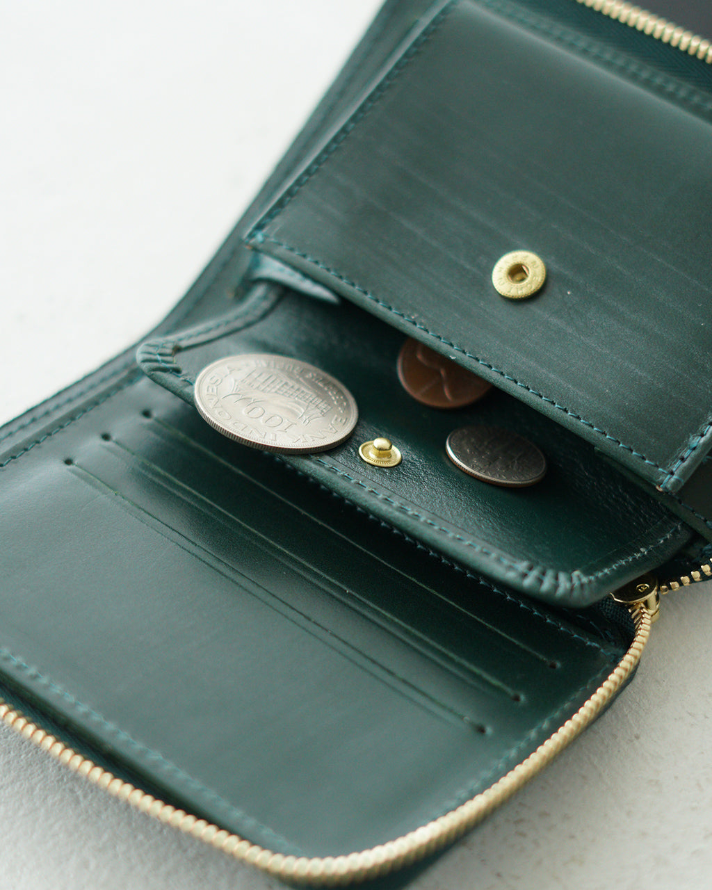 ジップアラウンド スモール ウォレット L ZIP AROUND SMALL WALLET L字型 ファスナー ジップ 財布 03-5817