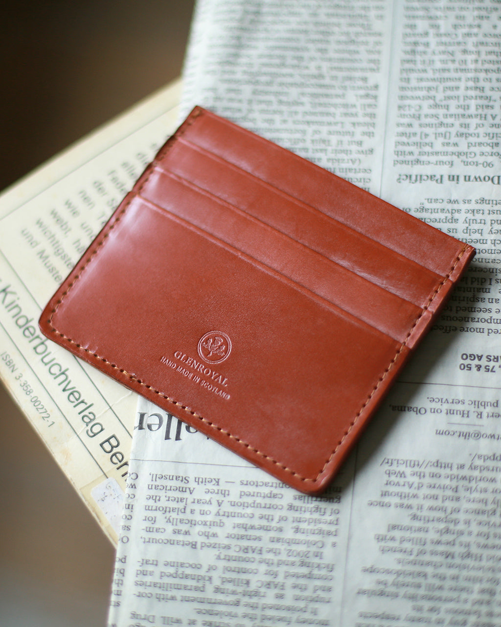 スリム カードケース SLIM CARD CASE WITH NOTE ブライドルレザー シンプル カード入れ 03-5935