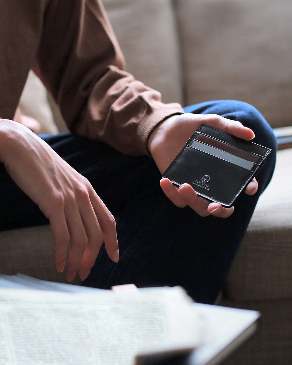 SLIM CARD CASE WITH NOTE 03-5935