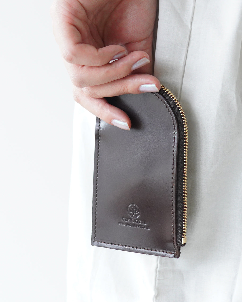 ジップド キーケース カードポケット付き ZIPED KEY CASE WITH POKET レザー 03-6255