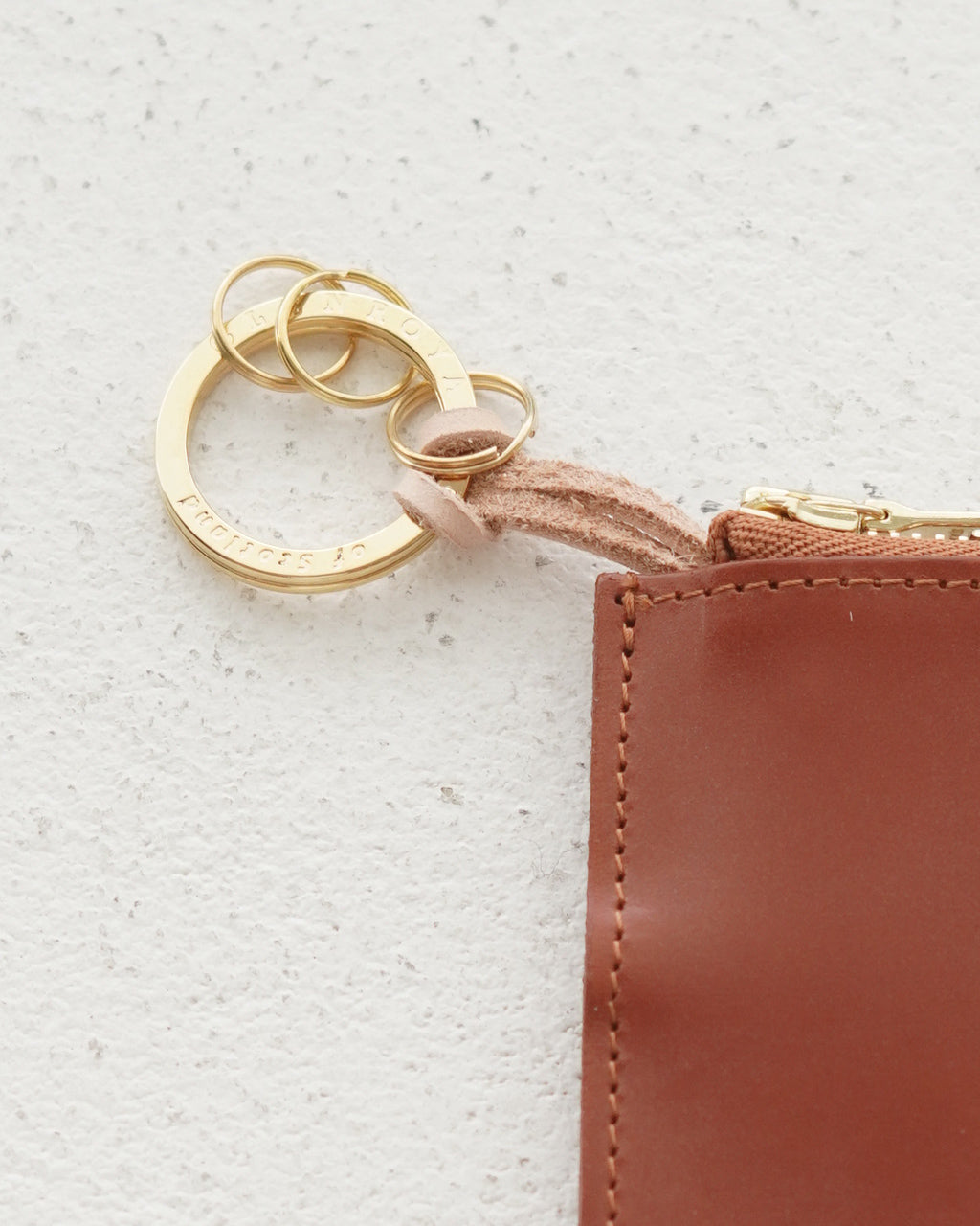 ジップド キーケース カードポケット付き ZIPED KEY CASE WITH POKET レザー 03-6255