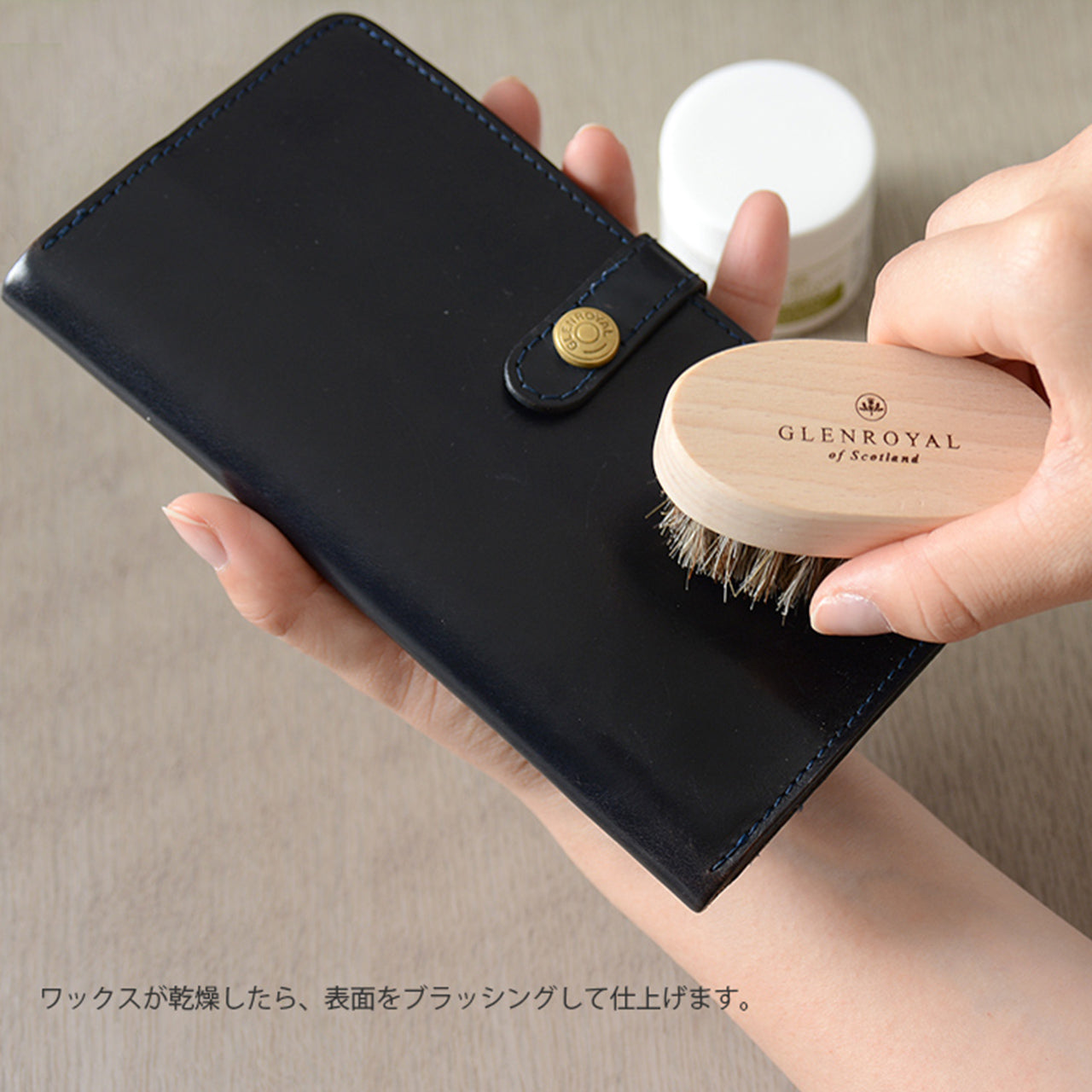 グレンロイヤル ブラシ GRENROYAL BRUSH S M メンテナンス馬毛ブラシ ケアブラシ GRENROYAL BRUSH