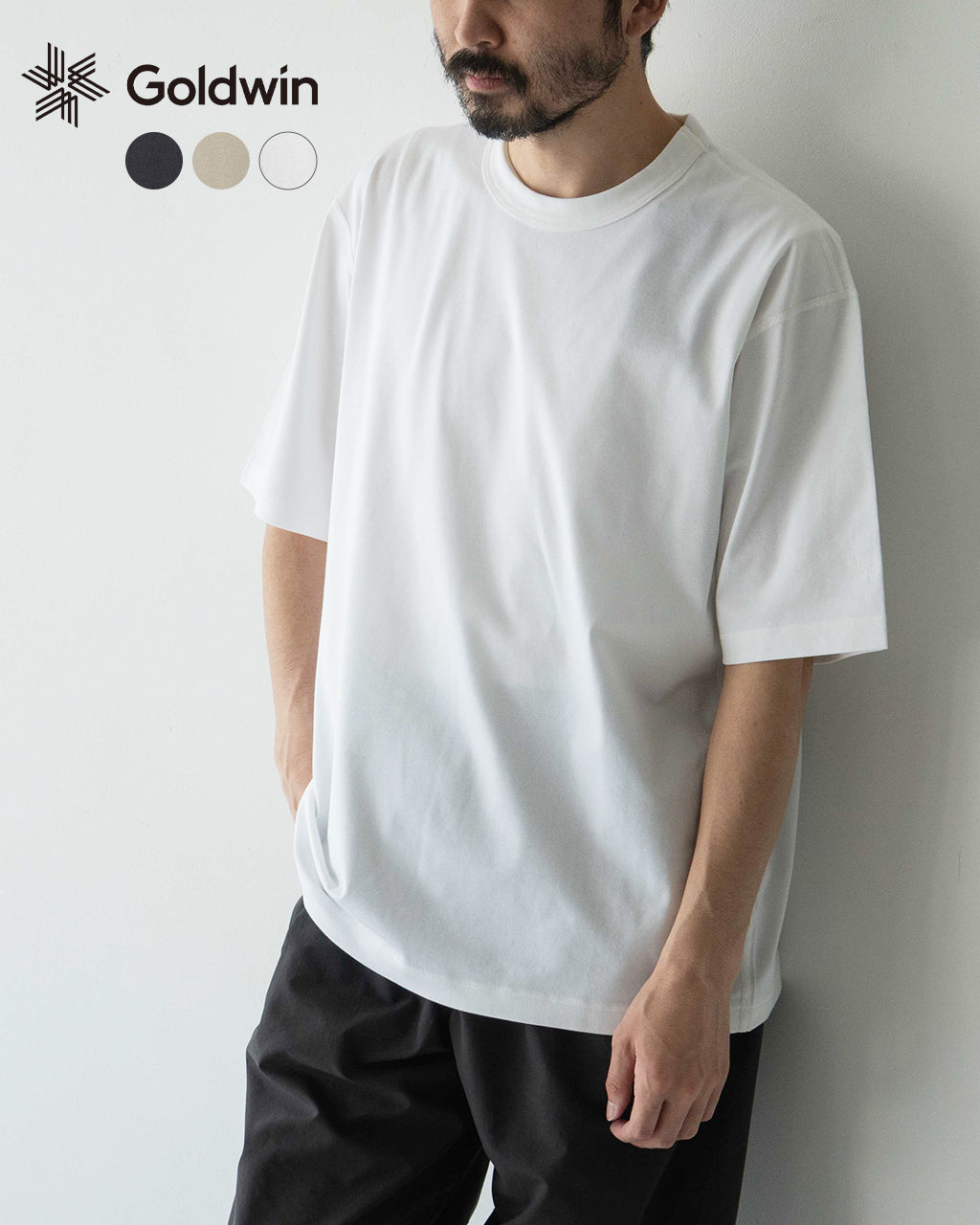 Goldwin ゴールドウィン 半袖Tシャツ オーバーサイズ カットソー リオプティマム プレーティング ジャージ オーバーサイズド ティーシャツ Re-Optimum P J Oversized T-shirt GC45100 【送料無料】