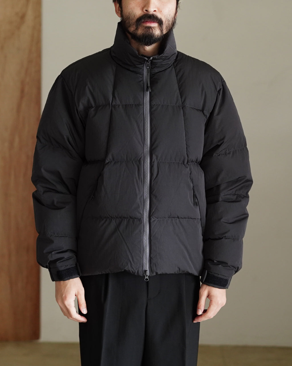 Dope Dyed Ripple Nylon Down Jacket GL25339