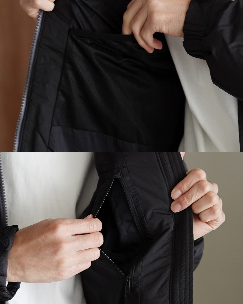 Dope Dyed Ripple Nylon Down Jacket GL25339