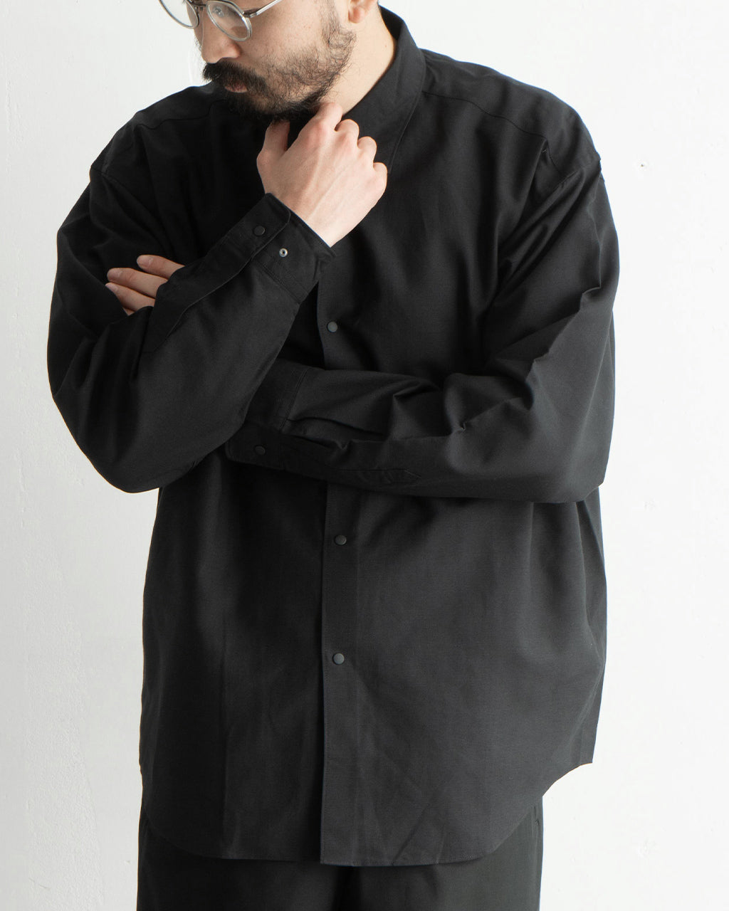 【SALE!40%OFF】ガウジー ボイル リラックス シャツ レギュラーカラー オーバーサイズシャツ Gauzy Voile Relax Shirt GL55141