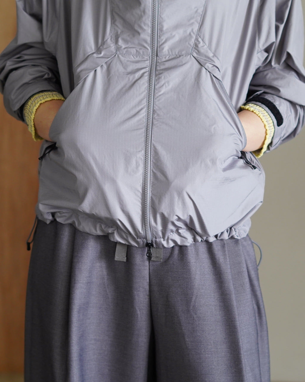 Rip-stop Cropped Jacket GLW16147