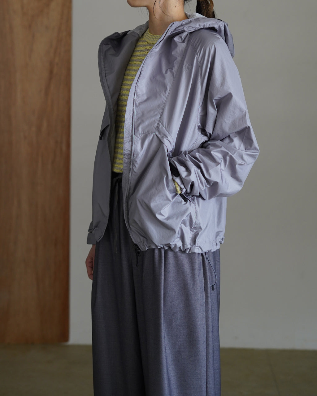 Rip-stop Cropped Jacket GLW16147