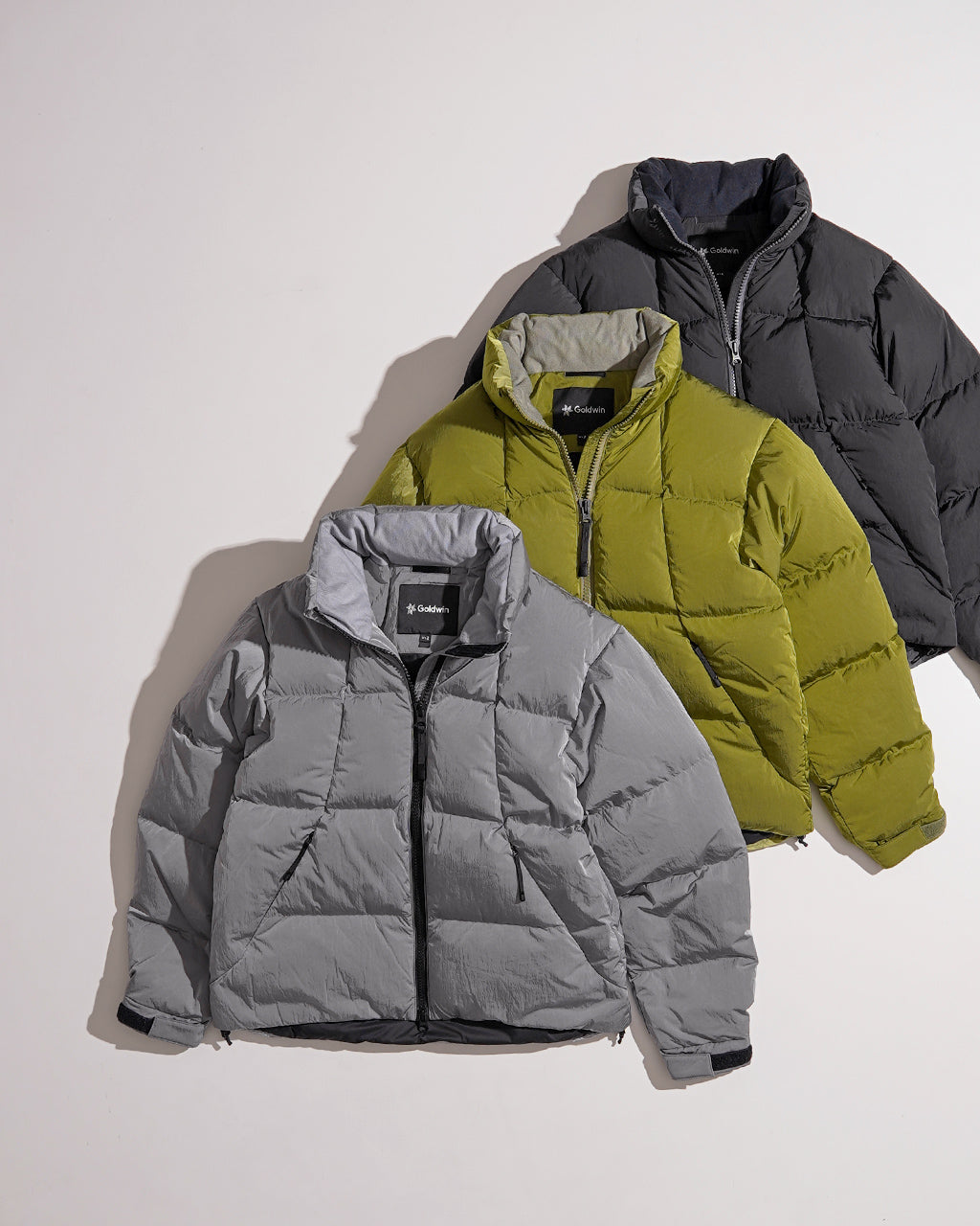 Dope Dyed Ripple Nylon Down Jacket GLW25339
