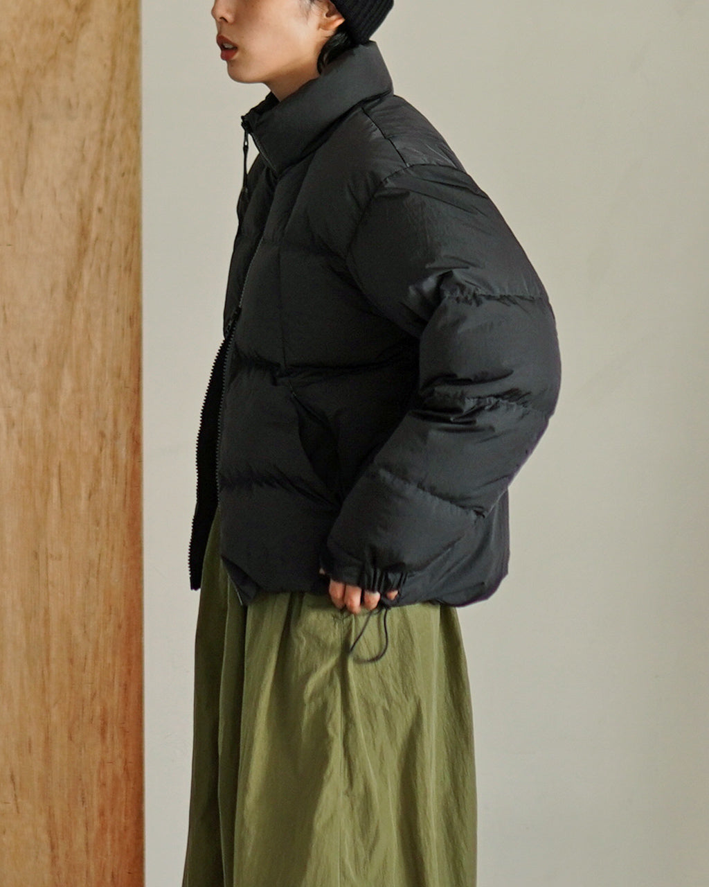 Dope Dyed Ripple Nylon Down Jacket GLW25339