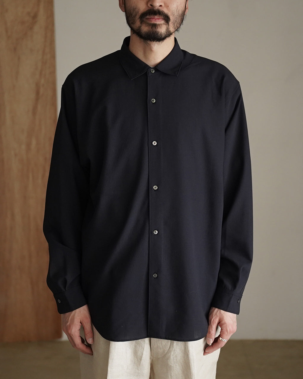 High Twisted Wool Relax Shirt GL55702